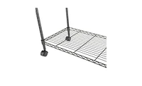 Slickblue Single Tier Metal Rolling Mobile File Cart Convenient Storage Solution on Wheels