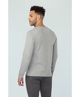 Vustra Men's Chiseled Stone Long Sleeve Henley