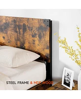 gaomon Full Bed Frame, Platform Full Size Bed Frame with Wood Headboard