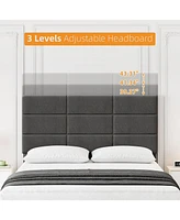 gaomon Twin Size Bed Frame with Adjustable Headboard