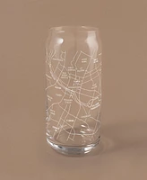 Narbo The Can Austin Map Everyday Glassware, Set of 2