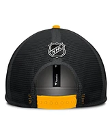 Fanatics Men's Black/Gold Pittsburgh Penguins Authentic Pro Hometown Rink Foam Trucker Snapback Hat