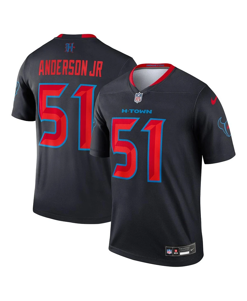 Nike Men's Will Anderson Jr. Navy Houston Texans Alternate Legend Player Performance Top