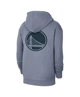 Jordan Men's Gray Golden State Warriors Courtside Statement Edition Pullover Hoodie