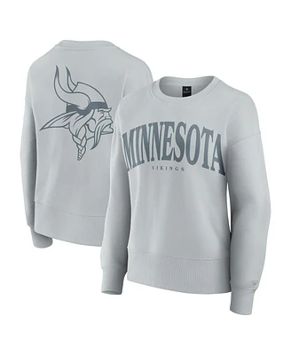 Fanatics Women's Gray Minnesota Vikings Signature Elements Pullover Sweatshirt