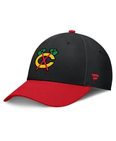 Fanatics Men's Black/Red Chicago Blackhawks Authentic Pro Rink Flex Hat