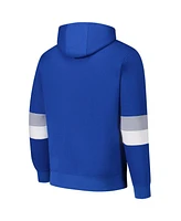 G-iii Sports by Carl Banks Men's Blue/Silver Detroit Lions Adaptive Faceoff Pullover Hoodie