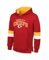 G-iii Sports by Carl Banks Men's Red/Gold Kansas City Chiefs Adaptive Faceoff Pullover Hoodie