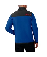 Fanatics Men's Royal Buffalo Bills Color Block Polar Fleece Full-Zip Jacket