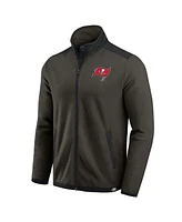 Fanatics Men's Pewter Tampa Bay Buccaneers Color Block Polar Fleece Full-Zip Jacket