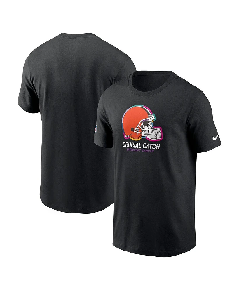 Nike Men's Black Cleveland Browns 2024 Nfl Crucial Catch Club T-shirt