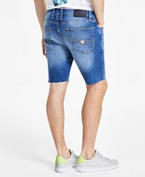 Guess Men's Logan Slim-Fit Faded Denim Shorts