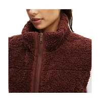 Cotton On Women's Active Mother Puffer Sherpa Reversible Vest