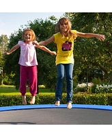 Gymax 8FT Trampoline Replacement Safety Pad Universal Trampoline Cover Blue