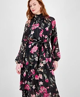 Rachel Roy Women's Mae Printed Tiered Maxi Dress