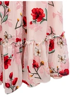 Rare Editions Big Girls Searington Road Floral Print Maxi Dress