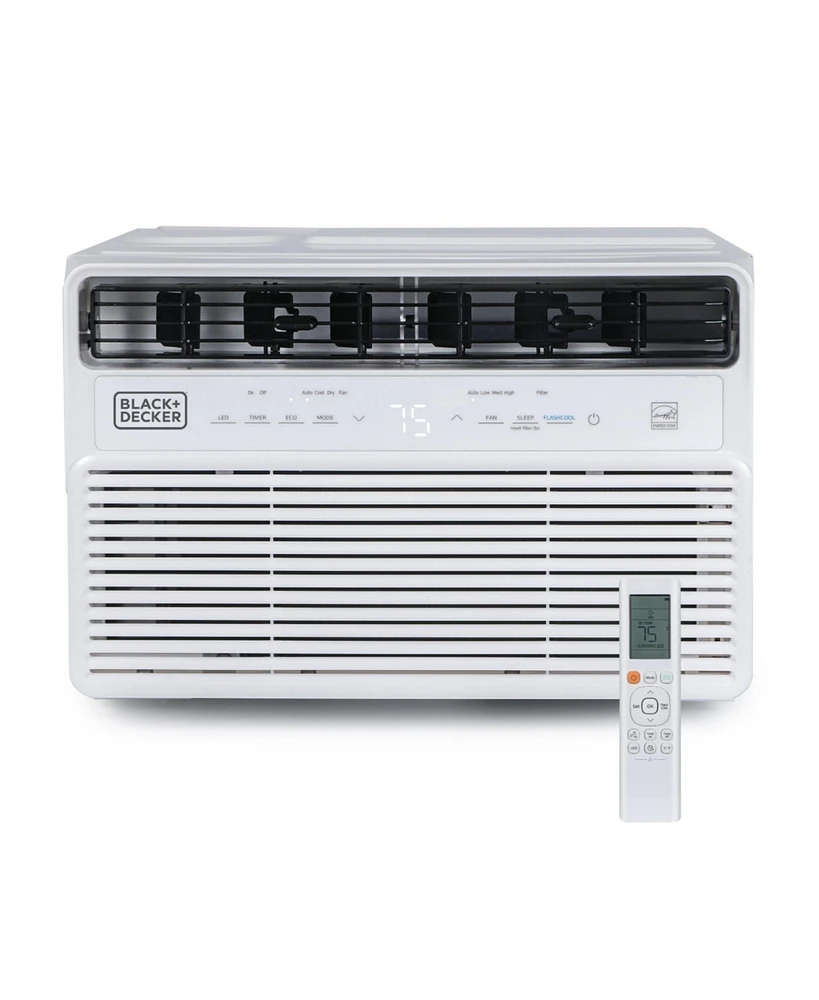 Black & Decker Black+Decker 10,000 Btu Inverter Window Air Conditioner Units for Up To 450 Sq. Ft., Energy Star Rated with Remote Control