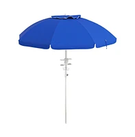 Slickblue Sapphire Outdoor Beach Umbrella - Stylish Portable Sunshade for Beach, Patio, and Use