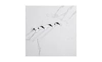 Slickblue Bright Polished 304 Stainless Steel Towel Hook - 4-Hook Robe and Coat Rack for Bathroom Accessories