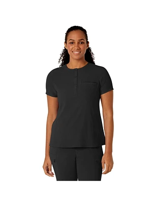 Wink Plus Renew Mandarin Collar Tuck-In Scrub Top