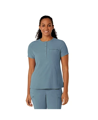 Wink Plus Renew Mandarin Collar Tuck-In Scrub Top