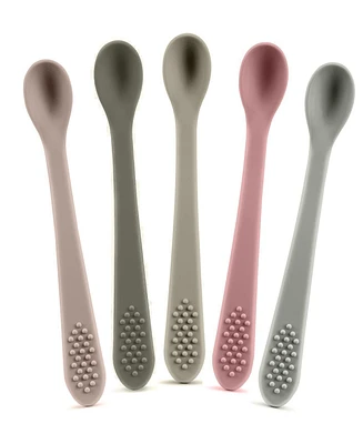 Sperric Baby Spoons - Infant Spoons First Stage - Silicone Baby Spoon For Self Feeding - First Stage Baby Feeding Spoon Set Gum Friendly - Bpa Free