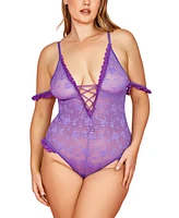 Hauty Plus Floral Mesh Bodysuit