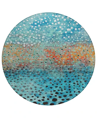 Addison Chantille Machine Washable ACN1074 8'x8' Round Area Rug