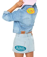 Von Dutch Women's Denim Micro Mini Skirt