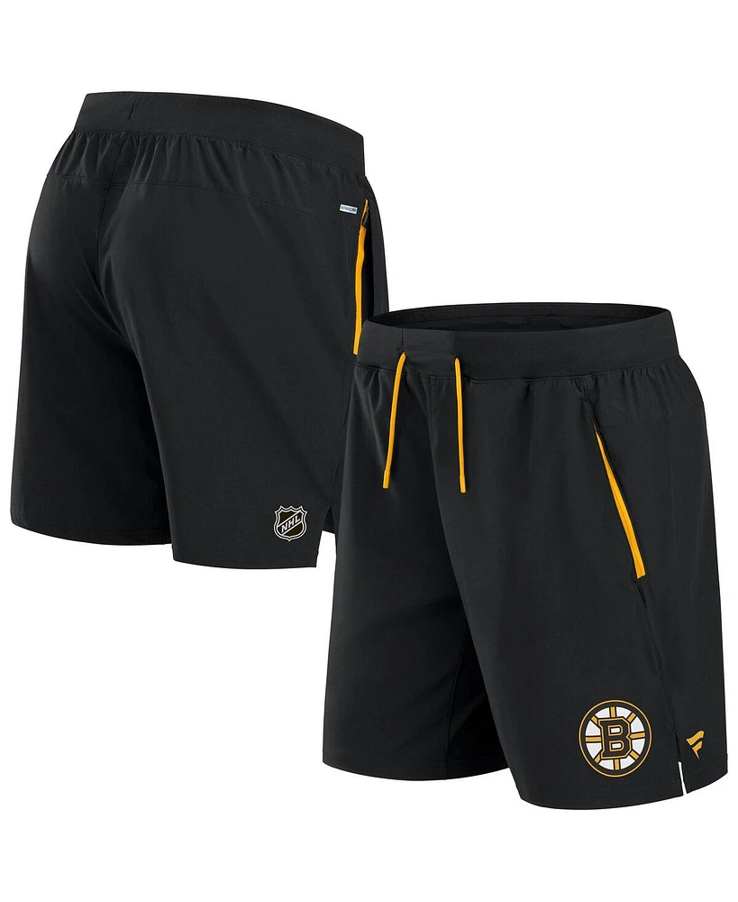 Fanatics Men's Black Boston Bruins Authentic Pro Rink Performance Shorts