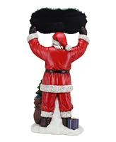 Napco Santa Holding Sign Figurine