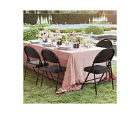 gaomon 6 Pack Folding Chairs with Padded Cushion & Back, Outdoor & Indoor Event Portable Metal Folding Chairs with Cushion，for Home and Office,