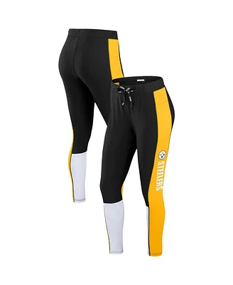 Wear by Erin Andrews Women's Pittsburgh Steelers Color-block Leggings