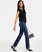 I.n.c. International Concepts Women's Cowlneck Extended-Shoulder Top, Exclusively at Macy's