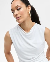 I.n.c. International Concepts Women's Sleeveless Draped Tank, Exclusively at Macy's