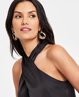 I.n.c. International Concepts Women's Sleeveless Crisscross Top, Exclusively at Macy's