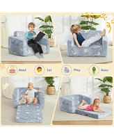 gaomon Glow in the Dark Kids Sofa Couch, Fold