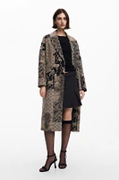 Desigual Women's Long patch coat