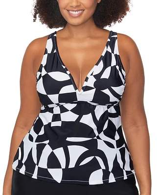 Raisins Curve Trendy Plus Tanzania Tankini Top