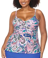 Raisins Curve Trendy Plus Aries Underwire Tankini Top