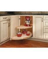 Rev-a-Shelf 32" Lazy Susan Half-Moon Shaped 2-Shelf Turner, 4WLS882-32-570