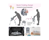 gaomon Multifunctional Baby High Chair, Foldable Infant Highchairs with Removable Tray, Adjustable Height and Recline