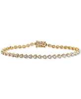 Diamond Teardrop Link Tennis Bracelet (1 ct. t.w.) in 14k Gold