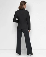 Dkny Womens Double Insert Zip Front Jacket Pull On Trousers