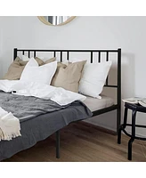 Slickblue Queen-Size Platform Bed with Headboard Elegant and Durable Design for Ultimate Comfort