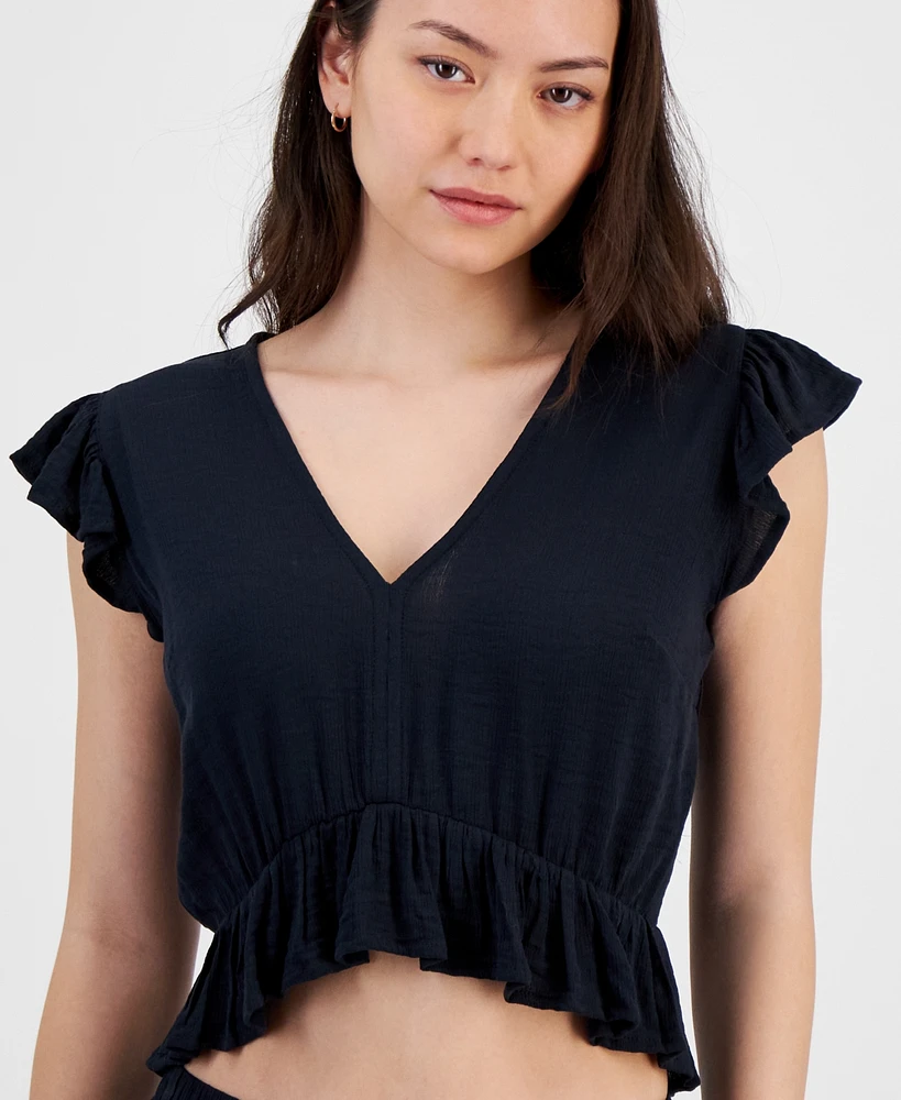 Miken Juniors' Ruffled Cover-Up Top, Exclusively at Macy's