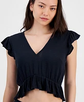 Miken Juniors' Ruffled Cover-Up Top, Exclusively at Macy's