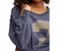 Free People Women's Graphic Camden High-Low Sweatshirt