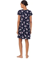 Lauren Ralph Women's Flutter-Sleeve Floral Nightgown