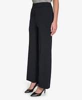 Calvin Klein Petite High-Rise Wide-Leg Pants